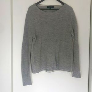 Rag and Bone grey knit sweater, long sleeve, XL